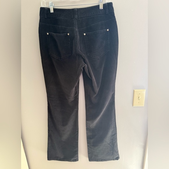 Dockers Black Corduroy Pants Woman’s SZ 4 Straight Leg Stretch Pockets Mid Rise - Picture 6 of 11